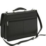 Leather Flapover Briefcase
