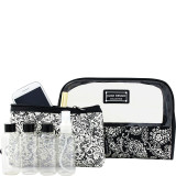 Mystique 6 Piece Cosmetic Bag and Travel Bottle Set