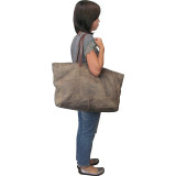 Oversized Raw Handbag