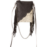 100% Leather Crossbody with Genuine Hair