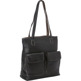 Inset Top Zip Tote