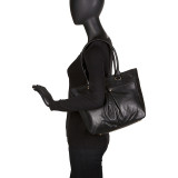Pretty Pleats Smooth Leather Tote
