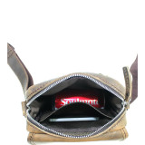 8.5" Leather Parent-Child Shoulder/Waist Bag