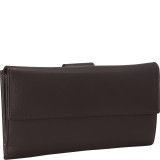Leather Wallet with 1/2 Flap & Tab