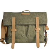 Petra Messenger Bag - Waxed Canvas