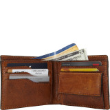 Rugged Bi-Fold Wallet with Coin Pocket