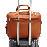 Out Of The Bag - Colombian Leather Expandable Computer Case