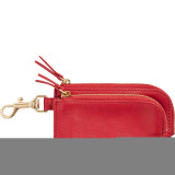 Double Zip Charm Wallet
