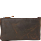 Full Grain Leather Large Clutch Zipper Wallet