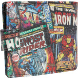 Marvel Comic Black Wallet with Outside Print