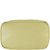 Faux Leather Zipper Closure Shoulder Handbag