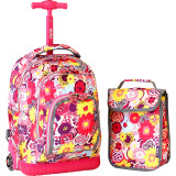 Lollipop Kids Rolling Backpack with Lunch Bag (Kids ages 3-7)