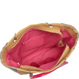 Faux Snake Paper Straw Tote