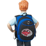 Kids Pre-School Racecar Backpack with Integrated Lunch Cooler