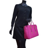 Elegant Buckle Strap Satchel