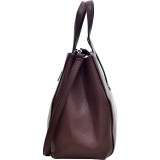 Faux Buffalo Classic Briefcase with Removable Shoulder Strap