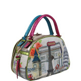 Europe Print Bowler Bag