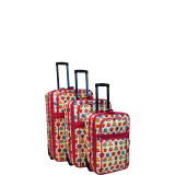 Owl 3-Piece Expandable Upright Luggage Set