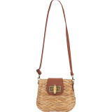 Natural Straw Mini Crossbody