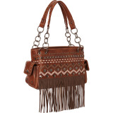 Leather Fringe & Saddle Stitch Purse