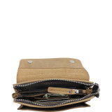 8.5" Large Leather Clutch Bag