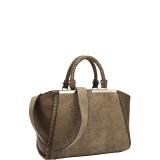 Two Tone Winged Satchel