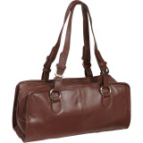 Classy Belt Stitched Leather Satchel