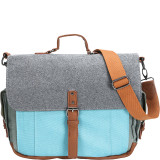 Tri-Color Messenger bag with Laptop Compartment