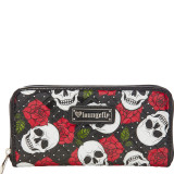 Skull and Roses Patent Wallet