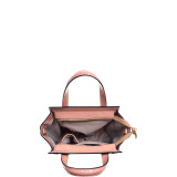 Patent Leather Winged Tote Satchel