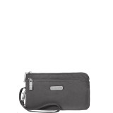 RFID Double Zip Wristlet