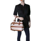 Posey Striped Satchel