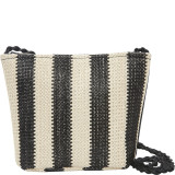 Paper Straw Stripe Crossbody