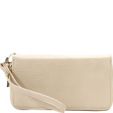 Facile Double Zipper Clutch