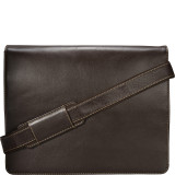 Leather Distressed Messenger Bag Harvard Collection