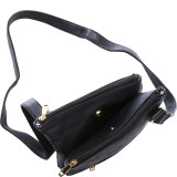 Multi-Zippered Messenger Crossbody