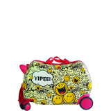 Cruizer Smiley Yipee Ride-On Kids Luggage