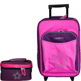 Kids Luggage and Toiletry Bag Set - Bling Rhinestone Star