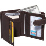 Left Wing Hipster Wallet with Coin Pocket (RFID Secure)