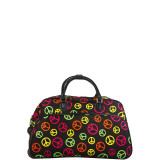 Peace Sign 21" Rolling Duffel Bag