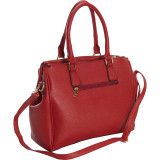 Saffiano Faux Leather Satchel