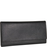 Pebble Grained Leather Continental Wallet