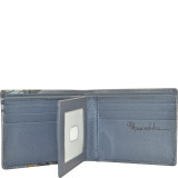 Hand Painted Leather Two Fold Men's RFID Wallet