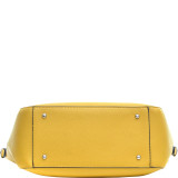 Faux Leather Shoulder Bag with Front Zipper Pocket