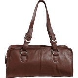 Classy Belt Stitched Leather Satchel