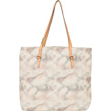 Athena Canvas Tote with Leather Handles