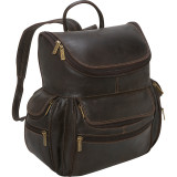 Distressed Leather Laptop Backpack