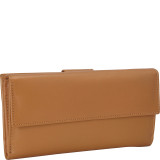 Leather Wallet with 1/2 Flap & Tab
