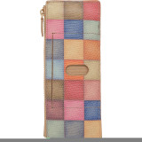 Vanessa Check Credit Card Case with Zipper