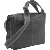 Distressed Leather Full Flap Laptop Messenger - M